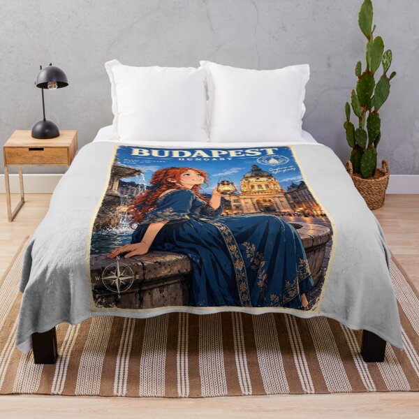 Item preview, Hungary — St. Stephen's Basilica — A Magical Blue-Hour Evening in Budapest designed and sold by DibujandoPorfa.
