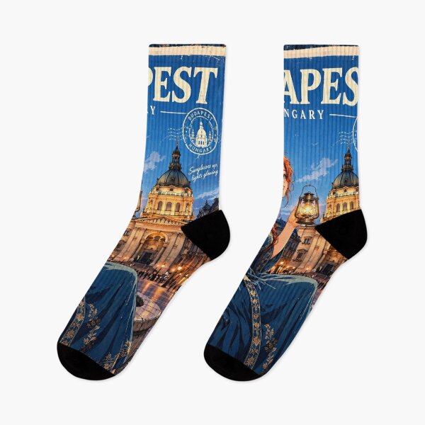 Item preview, Hungary — St. Stephen's Basilica — A Magical Blue-Hour Evening in Budapest designed and sold by DibujandoPorfa.