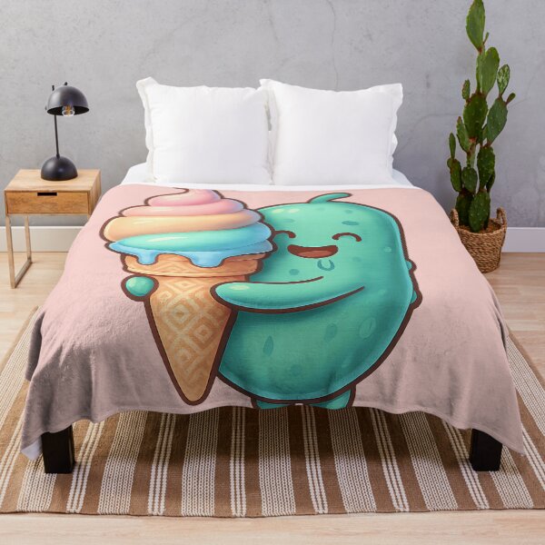 Item preview, Cute Kawaii Pickle Eating Ice Cream Cone Funny Summer Pastel designed and sold by Basma Designs | Retro, Kawaii Shirts & Stickers.