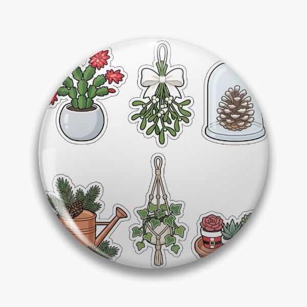 Item preview, Winter Botanical Greenhouse Sticker Pack - Plant Lover Holiday Set designed and sold by SimpleP.
