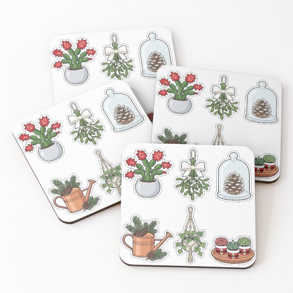 Item preview, Winter Botanical Greenhouse Sticker Pack - Plant Lover Holiday Set designed and sold by SimpleP.