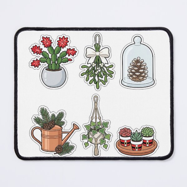 Item preview, Winter Botanical Greenhouse Sticker Pack - Plant Lover Holiday Set designed and sold by SimpleP.