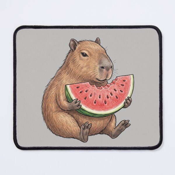 Item preview, Watermelon Capybara designed and sold by DoodleDodo.