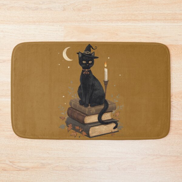 Item preview, Gato de Halloween de la Academia Oscura designed and sold by ChicTrendz.