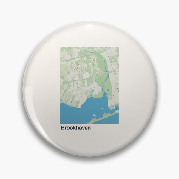 Item preview, Brookhaven Minimalistic Map Art designed and sold by MapsNerd.