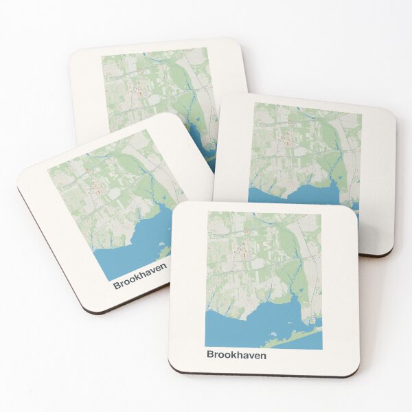 Item preview, Brookhaven Minimalistic Map Art designed and sold by MapsNerd.
