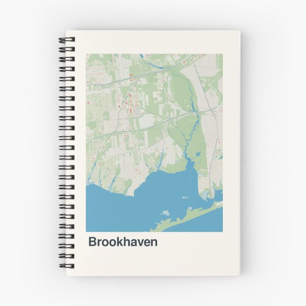 Item preview, Brookhaven Minimalistic Map Art designed and sold by MapsNerd.