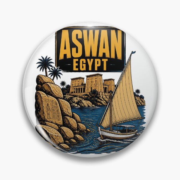 Item preview, Aswan Egypt Vintage Travel Tourism designed and sold by TravelersGems.
