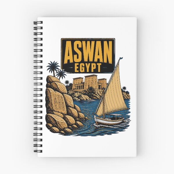 Item preview, Aswan Egypt Vintage Travel Tourism designed and sold by TravelersGems.
