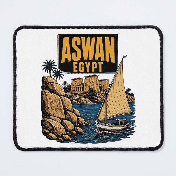 Item preview, Aswan Egypt Vintage Travel Tourism designed and sold by TravelersGems.