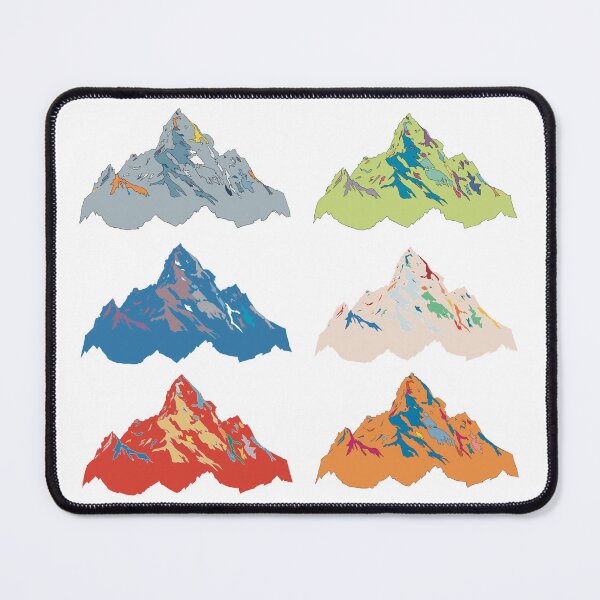 Item preview, Everest Set of Six - Geometric Alpine Peak Art designed and sold by iampaulmorris.