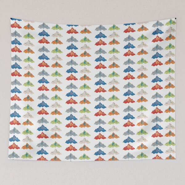 Item preview, Everest Set of Six - Geometric Alpine Peak Art designed and sold by iampaulmorris.