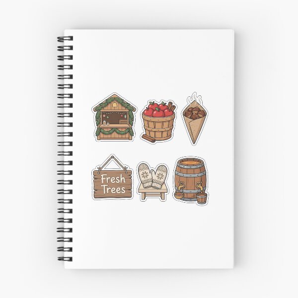 Item preview, Rustic Country Christmas Market Sticker Pack - Holiday Market Stalls designed and sold by SimpleP.