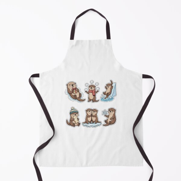 Item preview, Cute Winter Otter Ice Fun Sticker Pack - Playful Water Animals Set designed and sold by SimpleP.