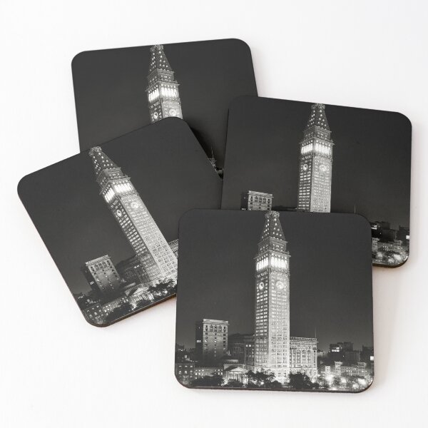 Item preview, 1910 Tallest building in the world, Metropolitan Life Insurance Company building at night, New York City vintage black and white photograph designed and sold by Astrid Arkhangelsky.