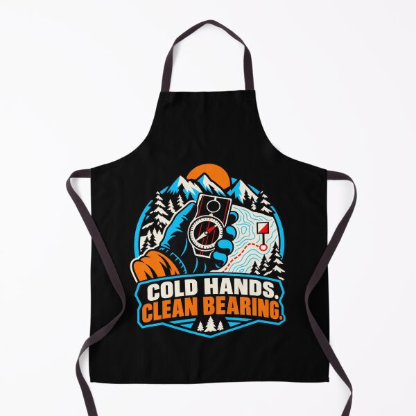 Item preview, Cold Hands Clean Bearing Orienteering Compass Humor designed and sold by DreamLayerStudio.