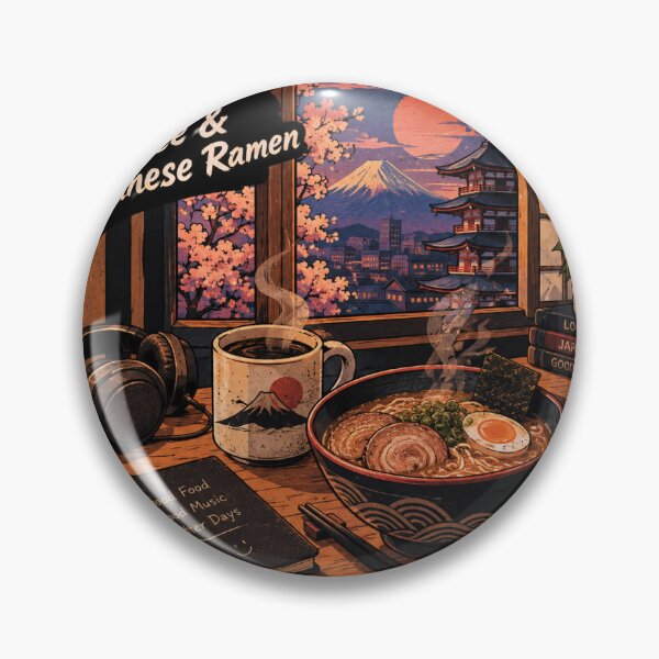 Item preview, Cozy Lo-Fi Coffee and Japanese Ramen Vibe designed and sold by zerex00.