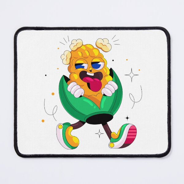 Item preview, Funny Popping Corn Cartoon Character Art designed and sold by DesignByUmza.