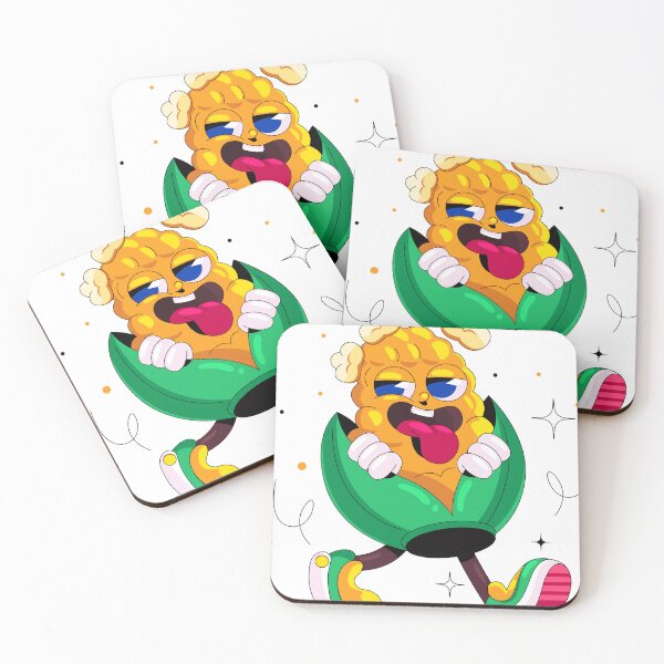 Item preview, Funny Popping Corn Cartoon Character Art  designed and sold by DesignByUmza.