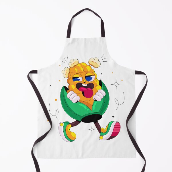 Item preview, Funny Popping Corn Cartoon Character Art  designed and sold by DesignByUmza.