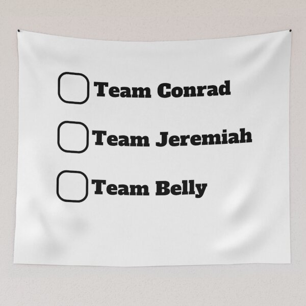 Artikelvorschau, Team Conrad Jeremiah oder Team Belly? entworfen und verkauft von tropicaltee.