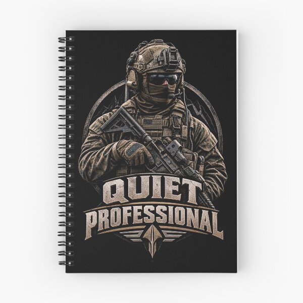 Item preview, Quiet Professional Tactical Military Special Forces Operator  designed and sold by CrazySzoopWorld.