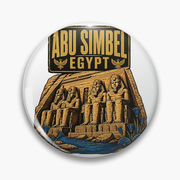 Item preview, Abu Simbel Egypt Vintage Travel Tourism designed and sold by TravelersGems.