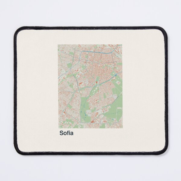 Item preview, Sofia Minimalistic Map Art designed and sold by MapsNerd.