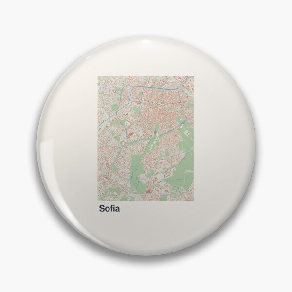 Item preview, Sofia Minimalistic Map Art designed and sold by MapsNerd.