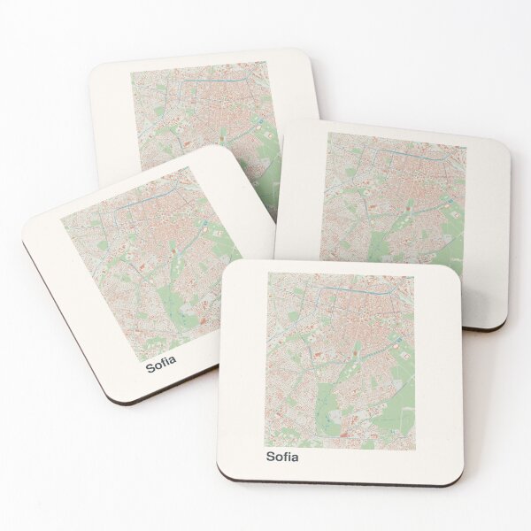 Item preview, Sofia Minimalistic Map Art designed and sold by MapsNerd.
