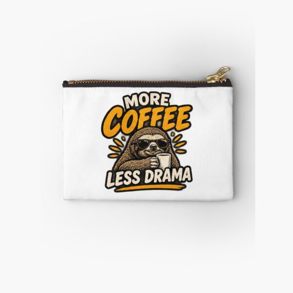 Item preview, More Coffee Less Drama Sloth designed and sold by zenithviv.