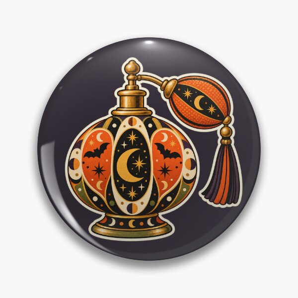 Item preview, Vintage Witchy Halloween Perfume Bottle designed and sold by AliAltinelArt.