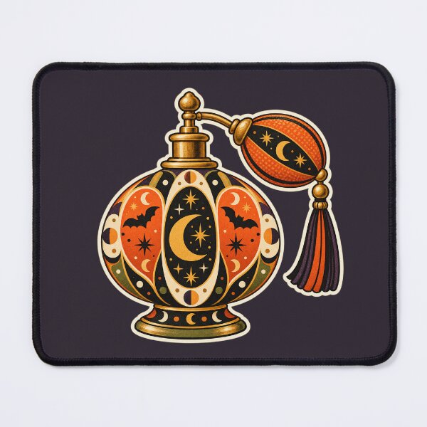 Item preview, Vintage Witchy Halloween Perfume Bottle designed and sold by AliAltinelArt.
