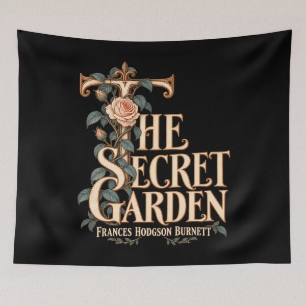 Item preview, The Secret Garden: Ornate Rose Typography designed and sold by Fenay Designs.