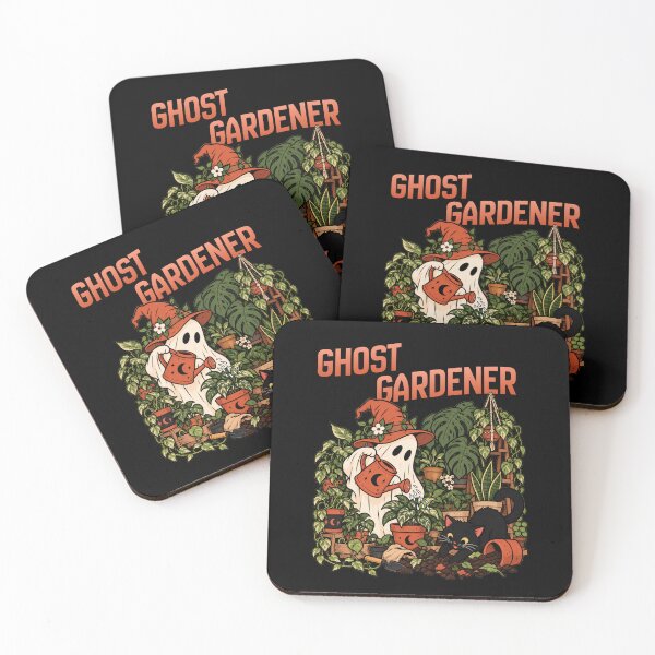 Item preview, Ghost Gardener - Spooky Plant Lover with Black Cat designed and sold by sekrecja.