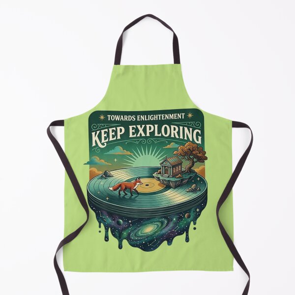 Item preview, Keep Exploring – Whimsical Fox Vinyl Adventure Illustration designed and sold by Dogandesighn.