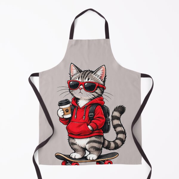 Item preview, Cool Skate Cat Coffee Vibes designed and sold by aminomen.