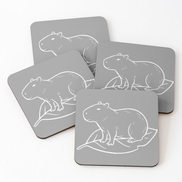 Item preview, Capybara Outline designed and sold by DoodleDodo.