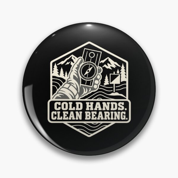 Item preview, Cold Hands Clean Bearing Compass Navigation Humor designed and sold by DreamLayerStudio.