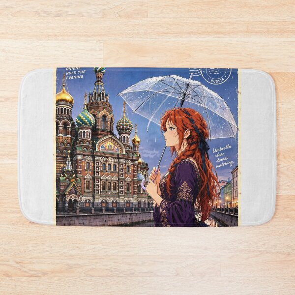 Item preview, Russia — Church of the Savior on Spilled Blood — A Rainy Evening Beneath Saint Petersburg's Colourful Domes designed and sold by DibujandoPorfa.