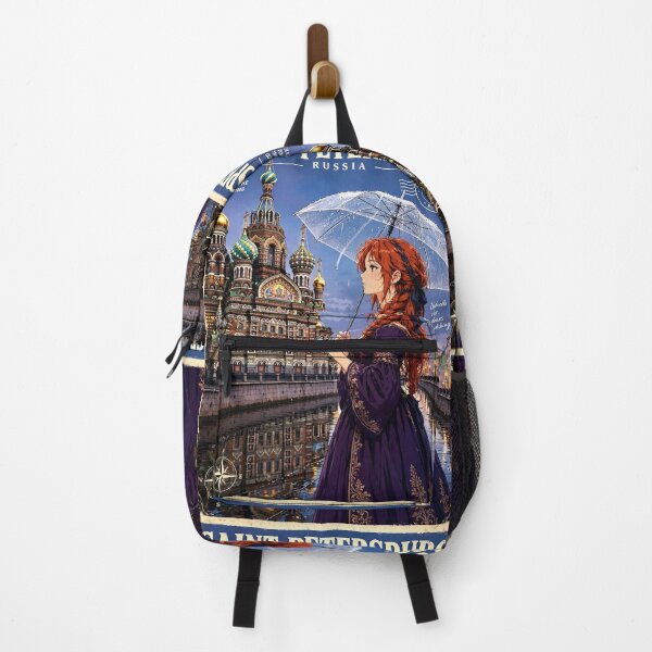 Item preview, Russia — Church of the Savior on Spilled Blood — A Rainy Evening Beneath Saint Petersburg's Colourful Domes designed and sold by DibujandoPorfa.