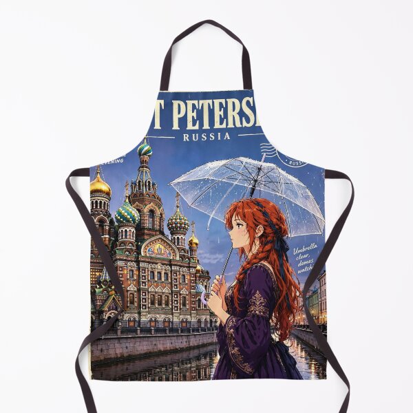 Item preview, Russia — Church of the Savior on Spilled Blood — A Rainy Evening Beneath Saint Petersburg's Colourful Domes designed and sold by DibujandoPorfa.