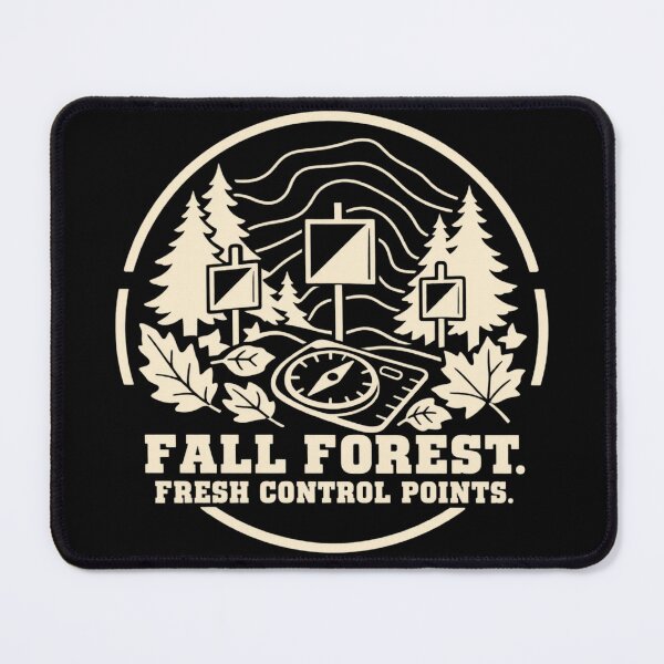 Item preview, Fall Forest Fresh Control Points Orienteering Humor designed and sold by DreamLayerStudio.