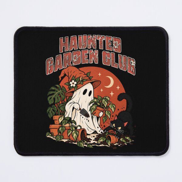 Item preview, Haunted Garden Club - Ghost Gardener & Black Cat Plant Lover designed and sold by sekrecja.