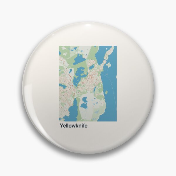 Item preview, Yellowknife Minimalistic Map Art designed and sold by MapsNerd.