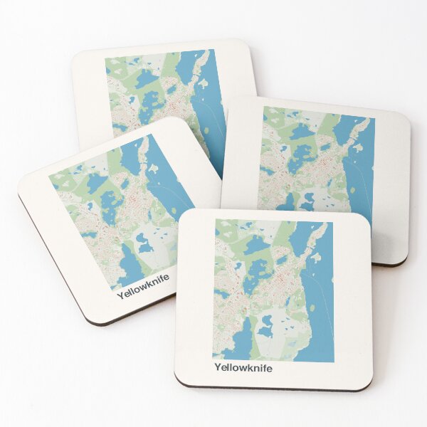 Item preview, Yellowknife Minimalistic Map Art designed and sold by MapsNerd.