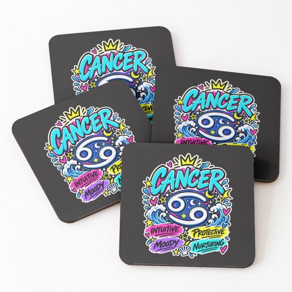 Item preview, Cancer Zodiac Sign – Colorful Pop Astrology Personality Design designed and sold by MetaModel Editions.