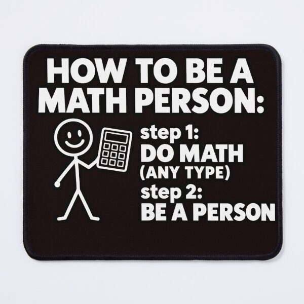 Item preview, How to Be a Math Person designed and sold by FrameFlow.
