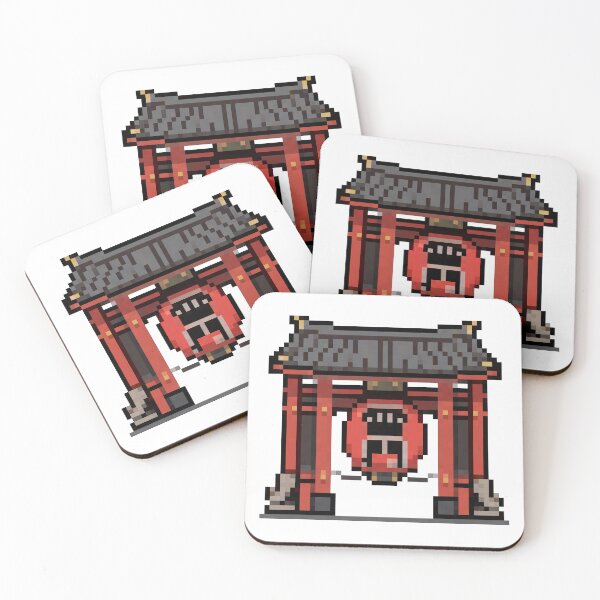 Item preview, Kaminarimon Gate Pixel Art designed and sold by fozero Pixel.