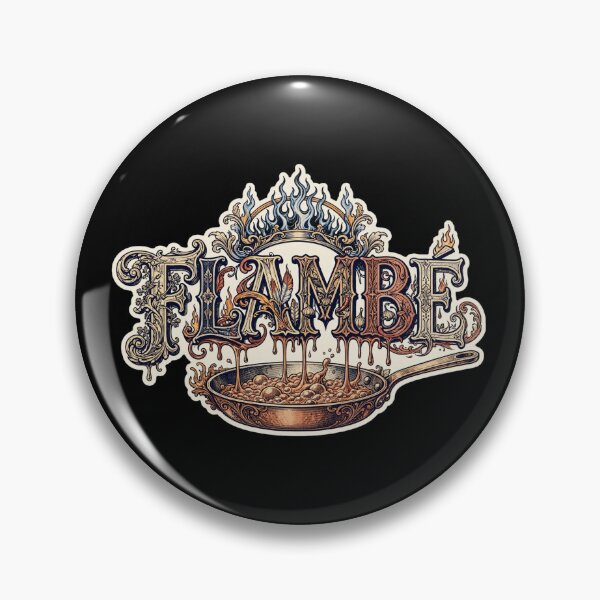 Item preview, Flambé Chef Design, Flambé Cooking Artwork, Chef Graphic, Cook Design, Cooking Gift, Chef Gift, Culinary Art, Kitchen Design, Professional Chef, French Cooking, Restaurant Kitchen designed and sold by Typologystudios.